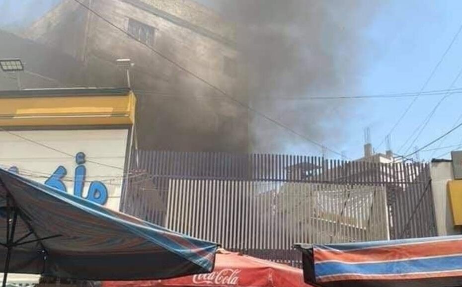 حريق داخل محل تجاري في #الكاظمية