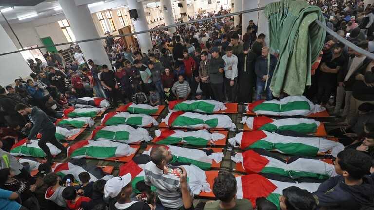 تشيع ضحايا حريق مخيم جباليا في غزة - فلسطين