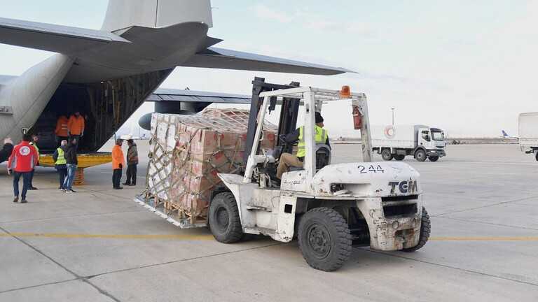 وصول طائرات مساعدات سعودية وإماراتية وليبية وصينية إلى سوريا (صور)