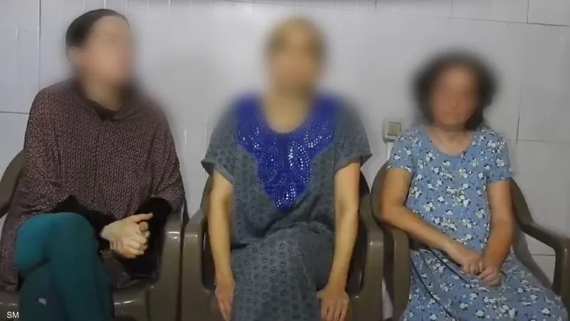 حماس تبث شريط فيديو لثلاث نساء من الرهائن